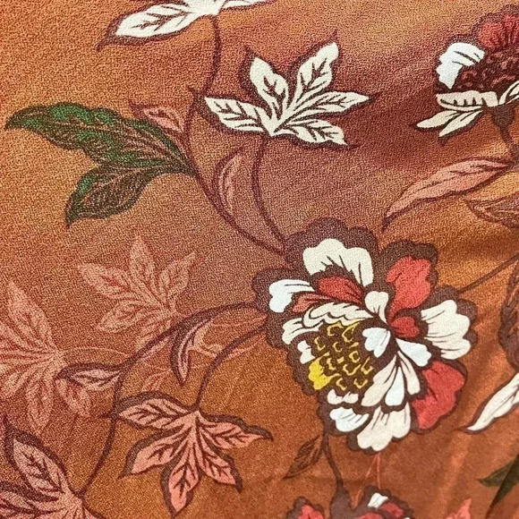 ELOQUII Elements Floral Print Midi Wrap Dress‎ with Puff Sleeves, 16 - Picture 6 of 9